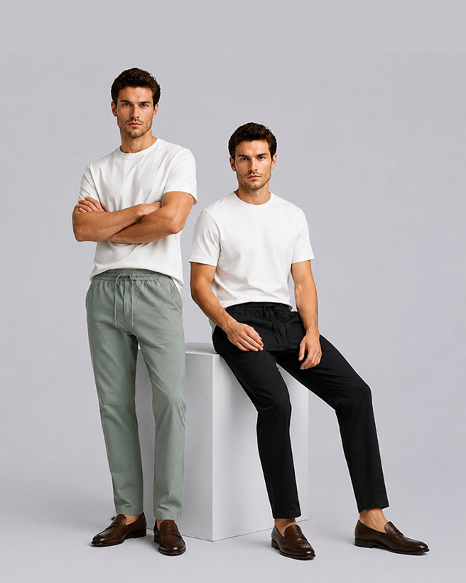 شلوار کمرکشیِ کمرگتردار | Pull&Bear