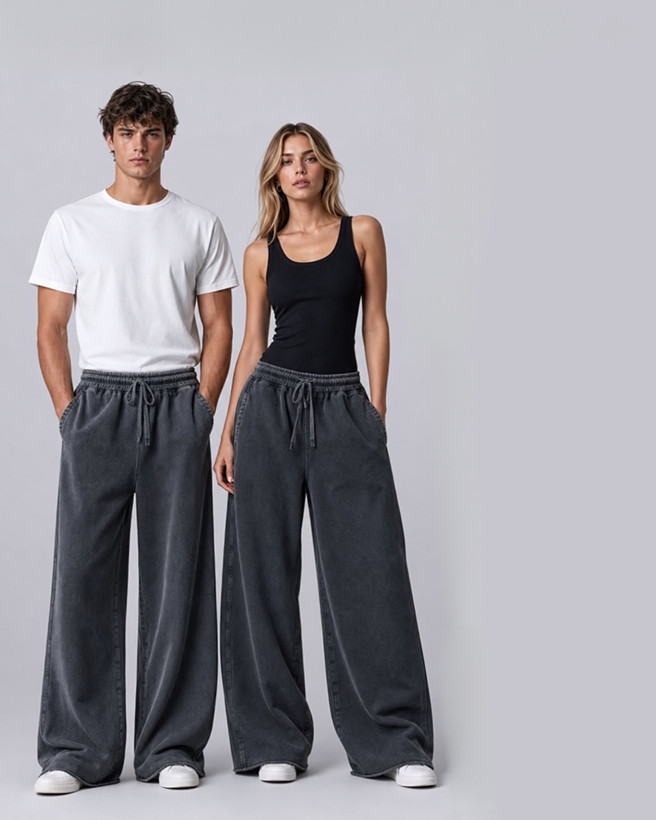 شلوار اسلش نخ پنبه یونیسکس | Zara