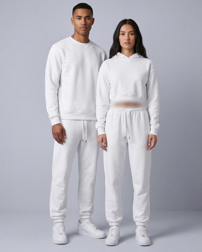 شلوارهای اسلش یونیسکس نخپنبه داخل کرکی در دو رنگ سفید و مشکی از بـرند اچ اند ام | 🇸🇪H&M