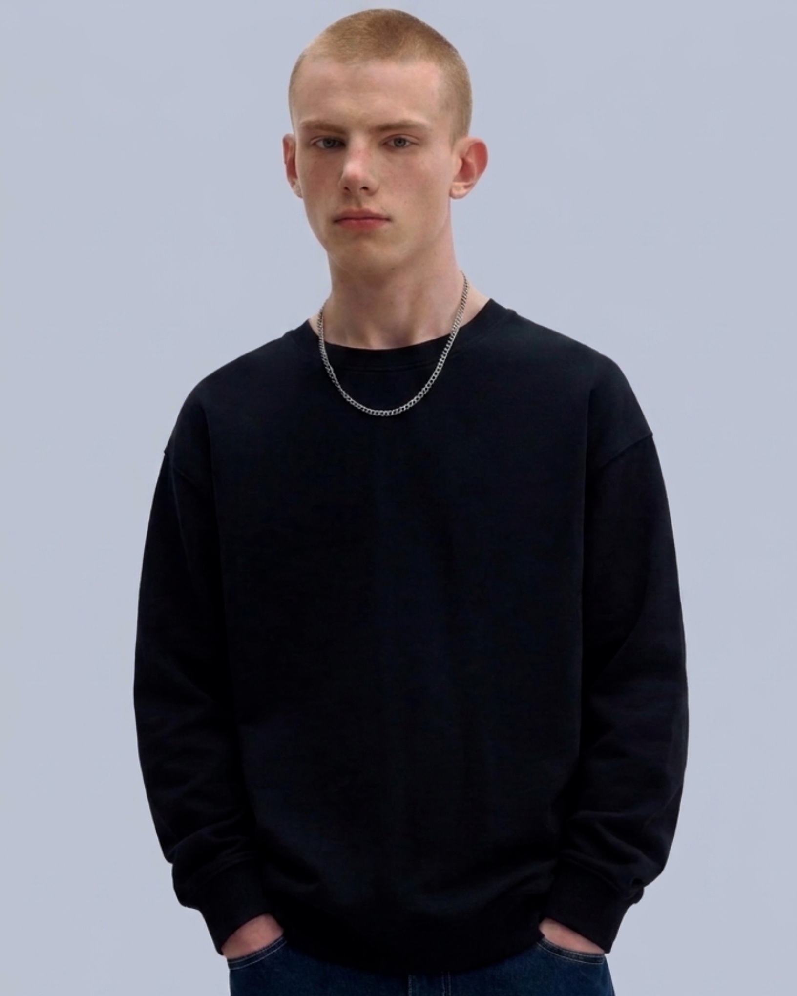دورس نخ‌پنبه گرم بالا مشکی از بـرند پل اند بیر | 🇪🇸Pull & bear