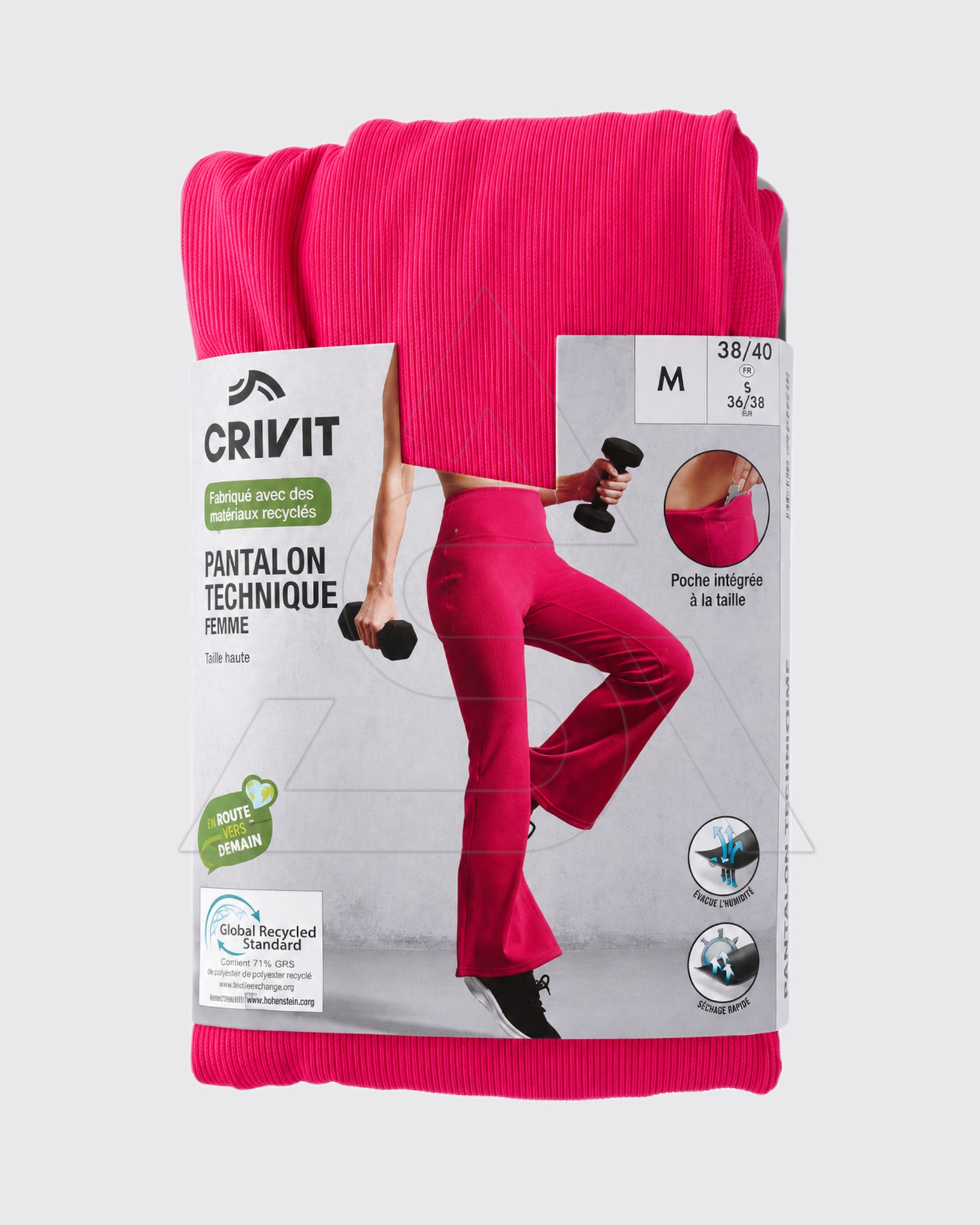 لگ ورزشی کبریتی زنانه رنگ سرخابی از بـرند کریویت | 🇩🇪Crivit