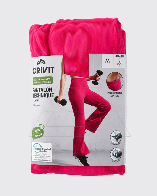 لگ ورزشی کبریتی زنانه رنگ سرخابی از بـرند کریویت | 🇩🇪Crivit